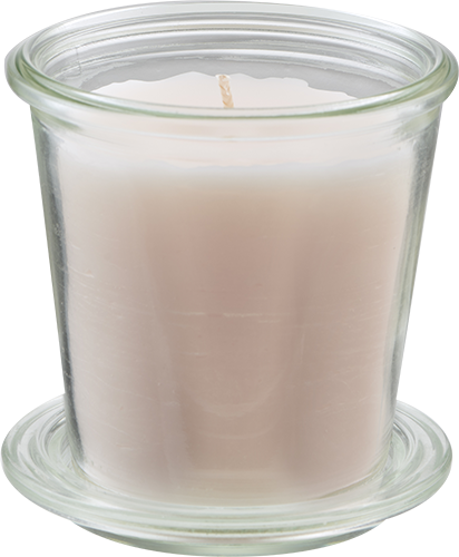 Handgjort doftljus i glas, Rose